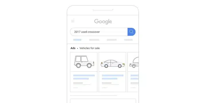 реклама автомобилей гугл